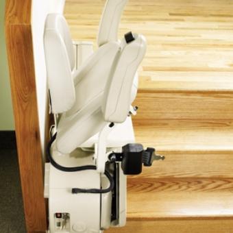 Savaria SL-1000 Stair Lift in the folded position